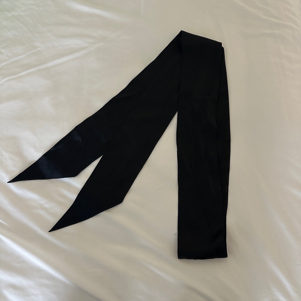 Black Satin Sash